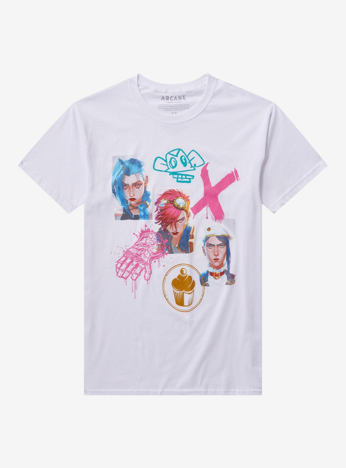 Arcane Graffiti Collage Girls T-Shirt 2