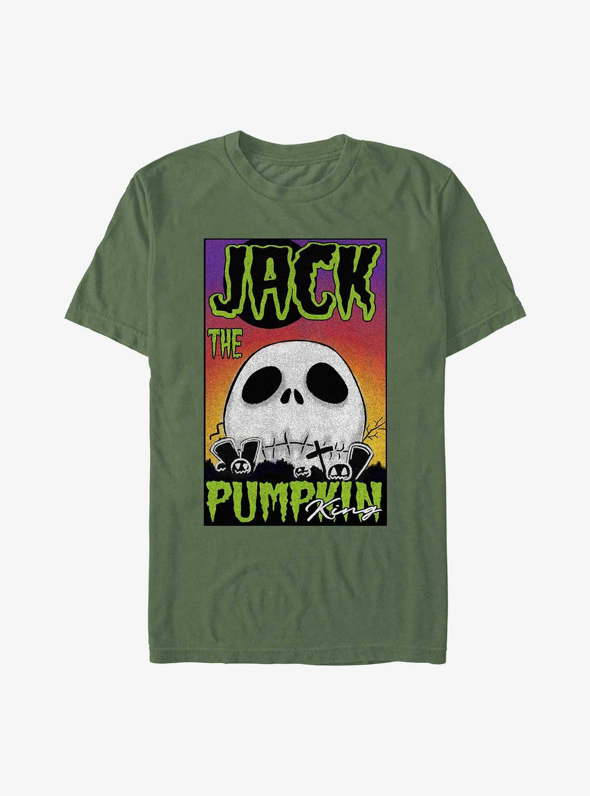spooky holiday Jack Big Skull Garment Dye T-Shirt