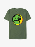 spooky holiday Neon Oogie Boogie Crescent Moon Garment Dye T-Shirt
