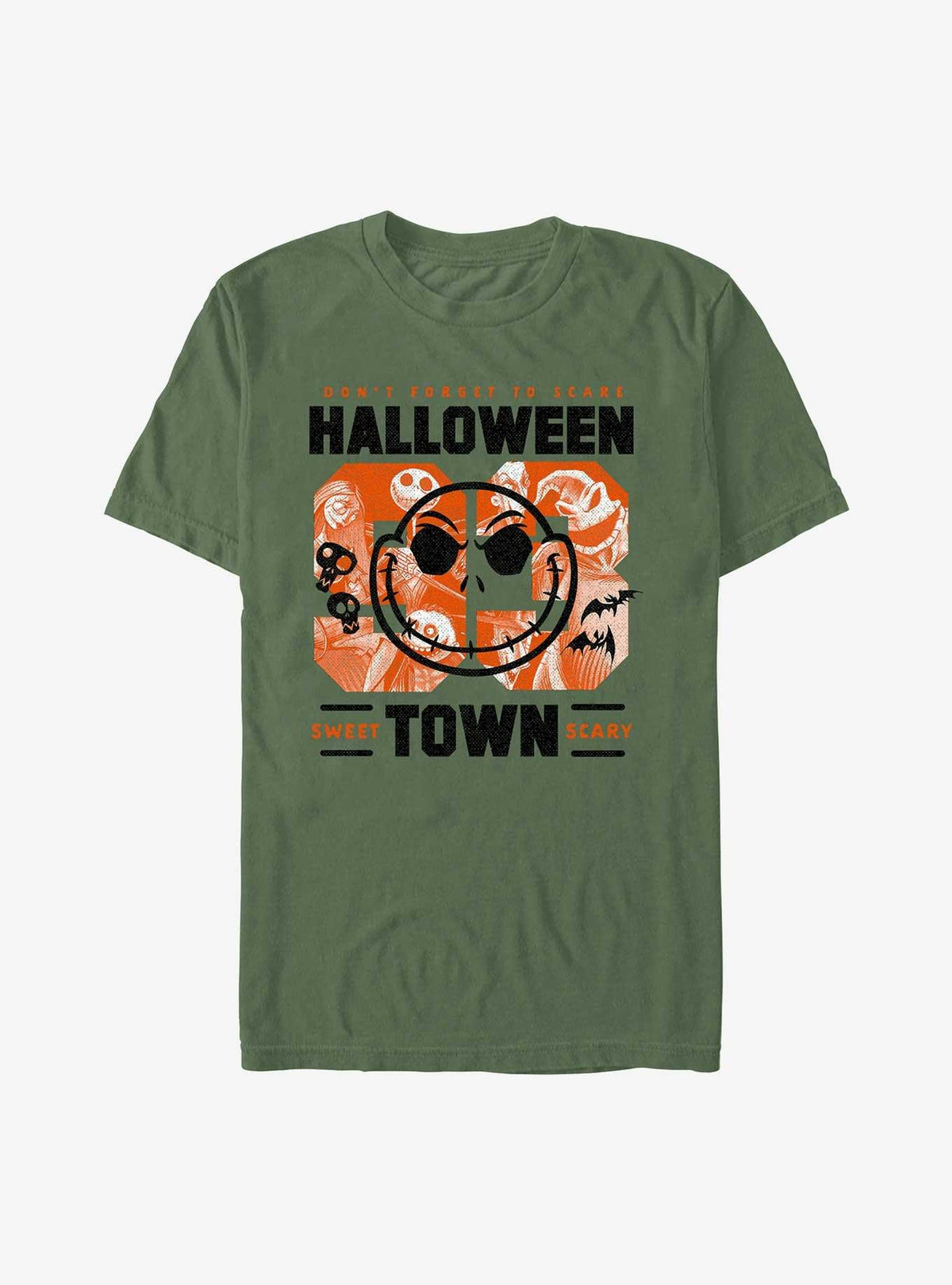 spooky holiday Halloweentown Collage Garment Dye T-Shirt 2