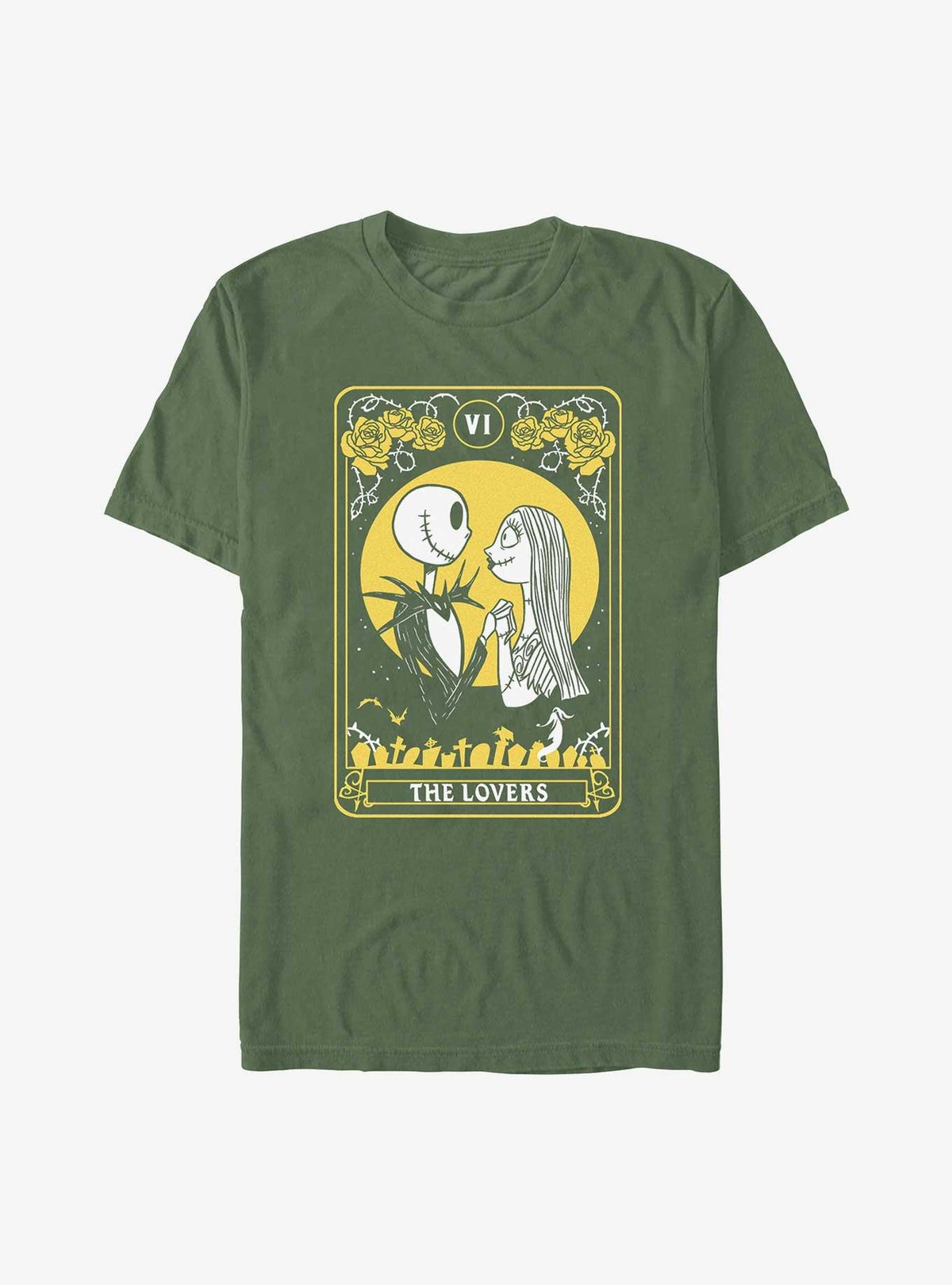 spooky holiday Jack Sally The Lovers Tarot Garment Dye T-Shirt