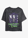 spooky holiday Boogie's Crew Lock Girls Mineral Wash Crop T-Shirt