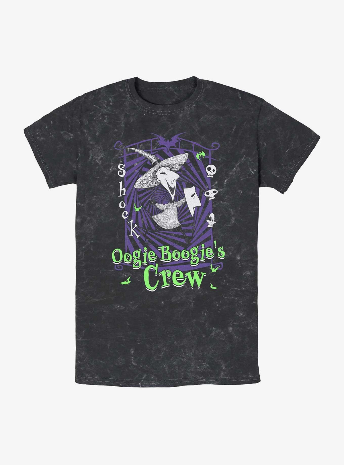 spooky holiday Boogie's Crew Shock Mineral Wash T-Shirt