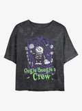 spooky holiday Boogie's Crew Barrel Girls Mineral Wash Crop T-Shirt
