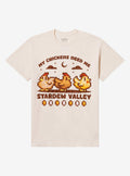 Stardew Valley Chickens Puff Print T-Shirt 2