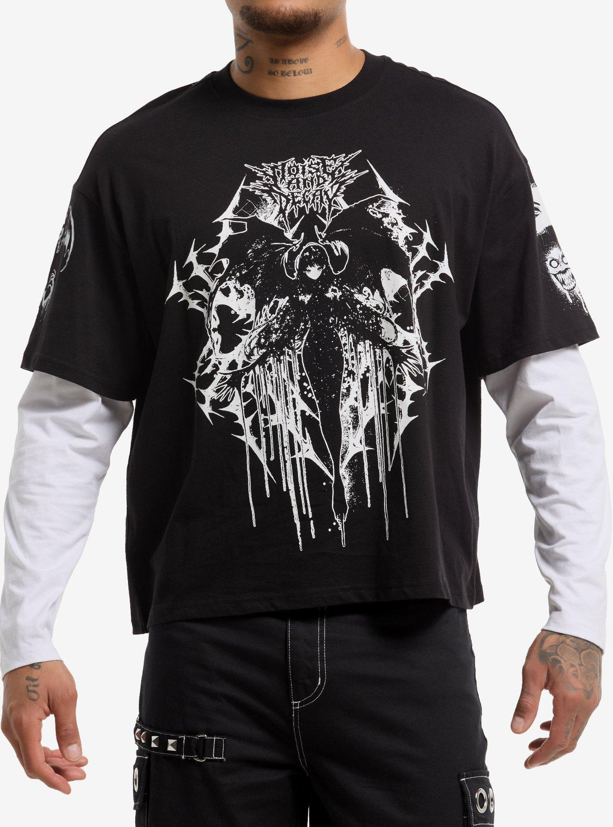 Noise Decay Anime Demon Twofer Long-Sleeve T-Shirt 2
