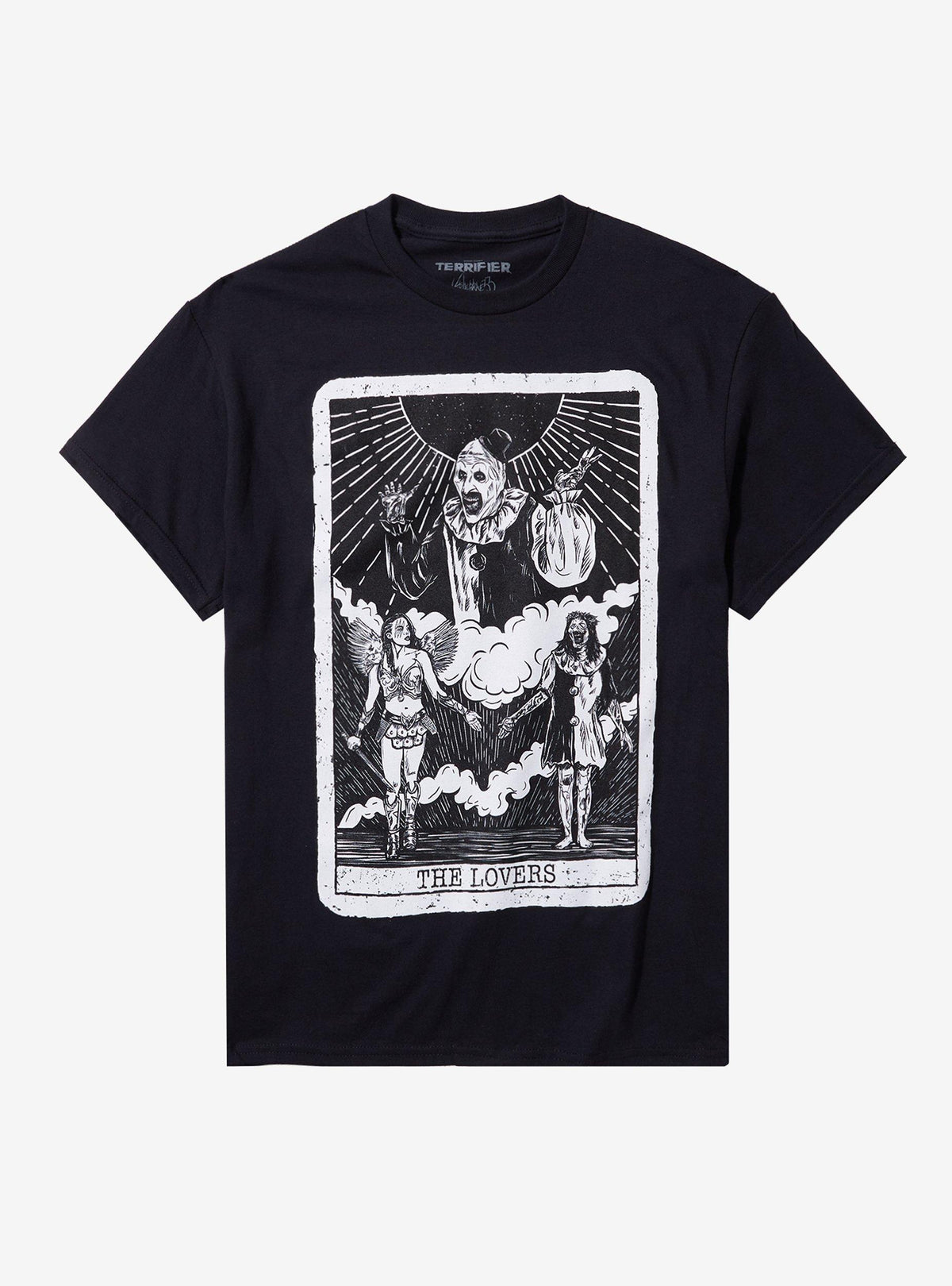 Terrifier Art The Clown Tarot Card T-Shirt By Vertebrae33
