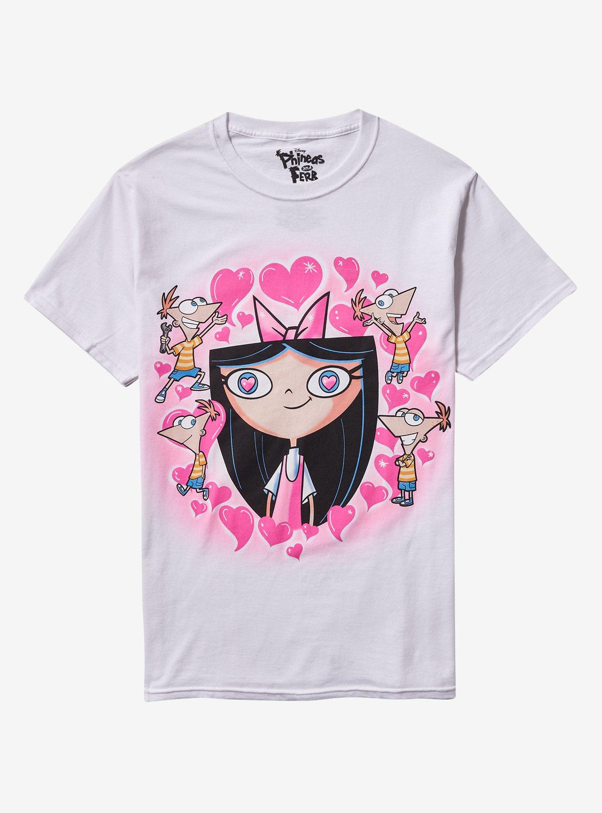 Phineas And Ferb Isabella Heart Eyes Girls T-Shirt