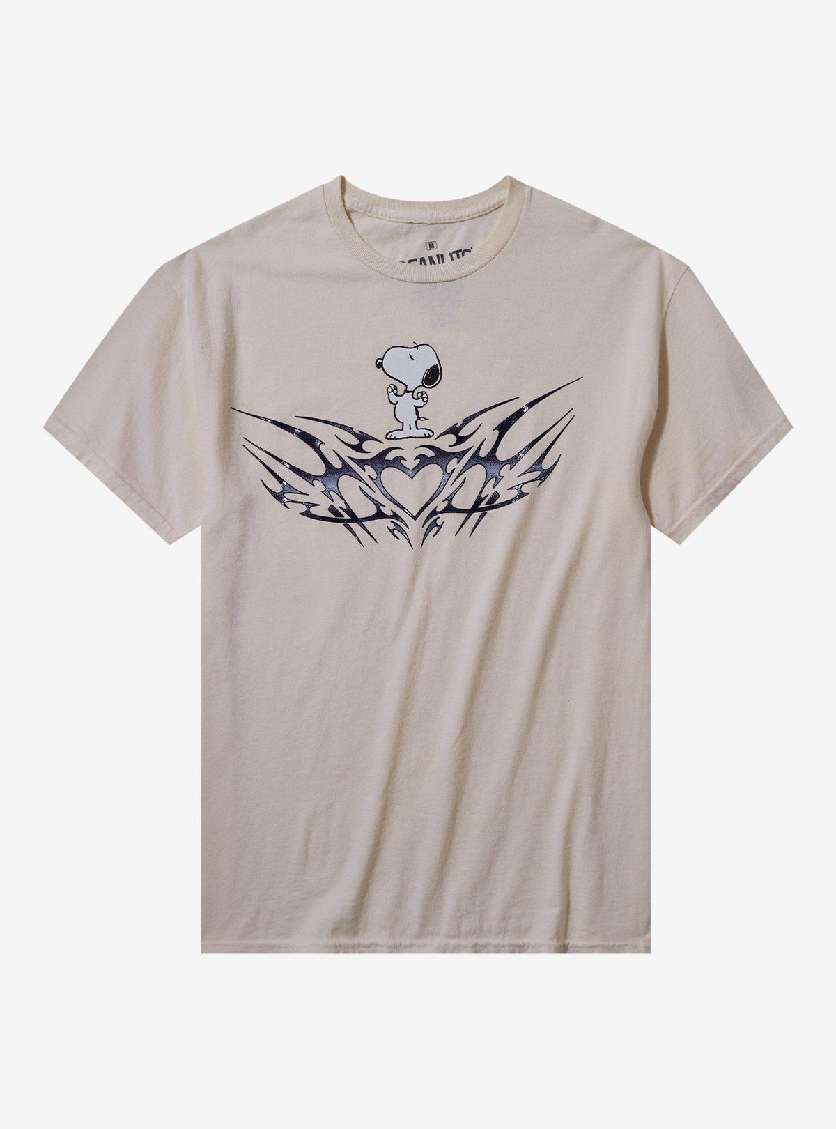 Peanuts Snoopy Heart Metal Puff Print T-Shirt