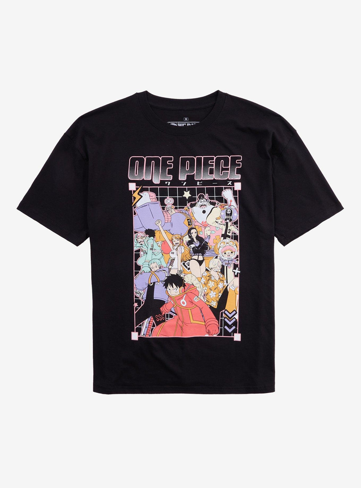 pirate anime Egghead Group Print Girls T-Shirt