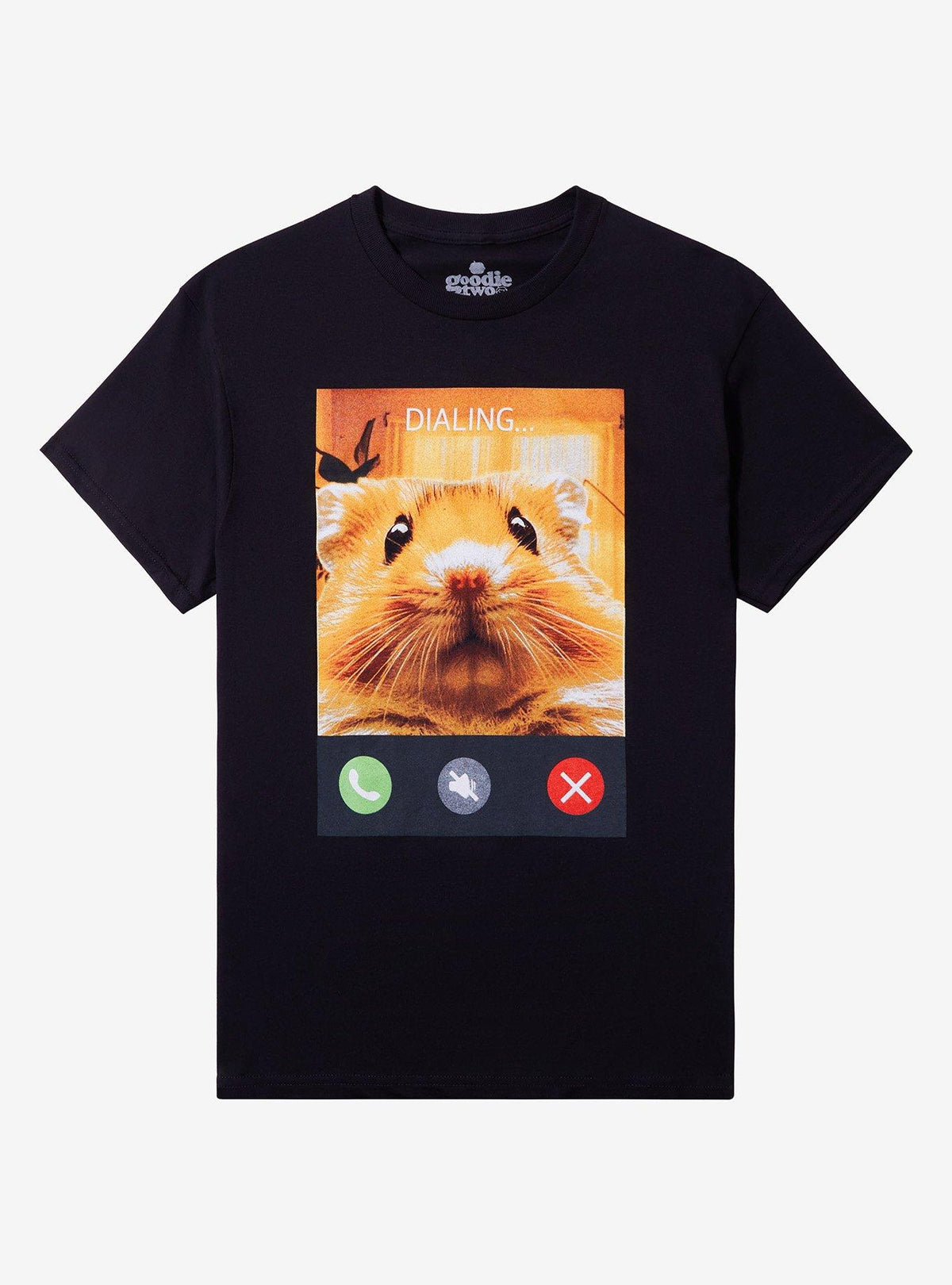 Hamster Phone Call T-Shirt By Goodie Two Sleeves