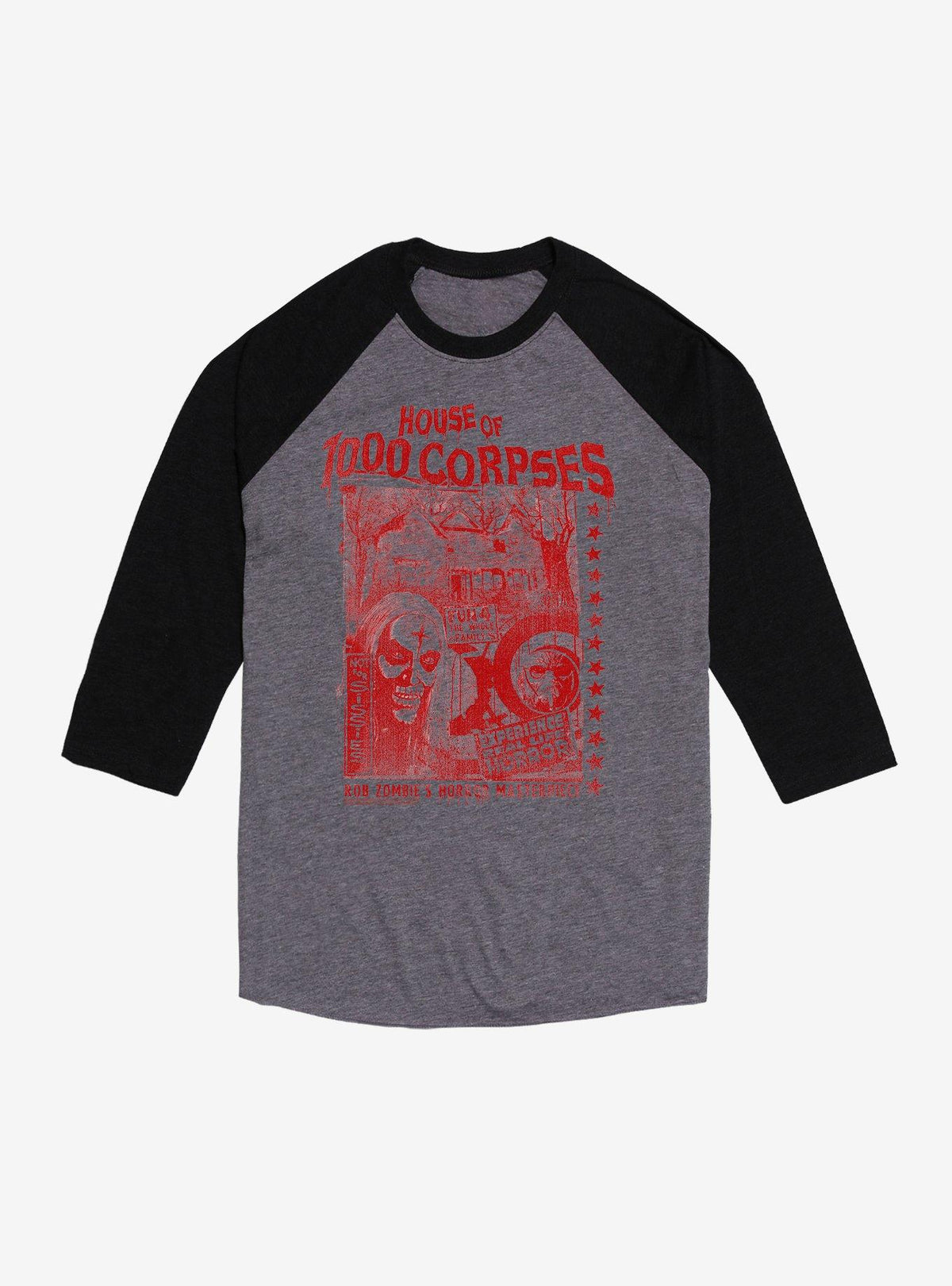 House Of 1000 Corpses Horror Masterpiece Raglan T-Shirt