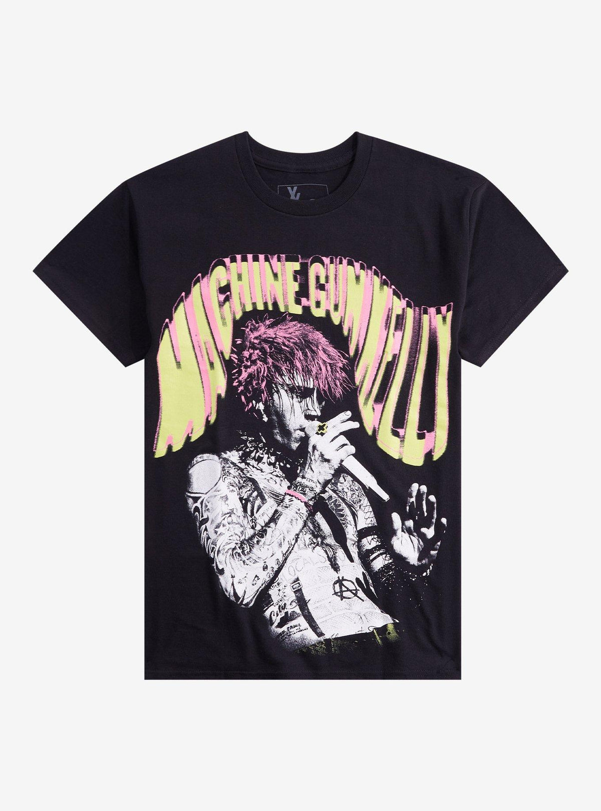 Machine Gun Kelly Pink Hair Portrait T-Shirt