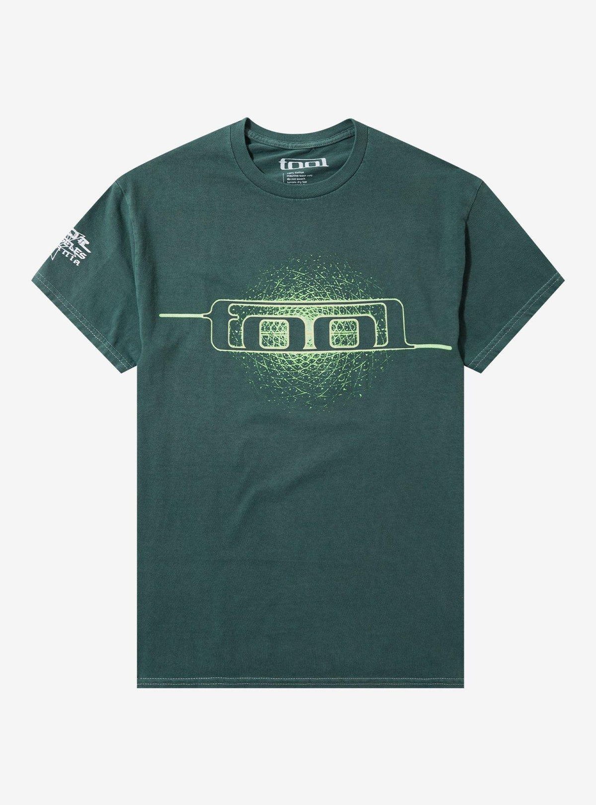 Tool Green Spiral Pigment-Dyed Girls T-Shirt