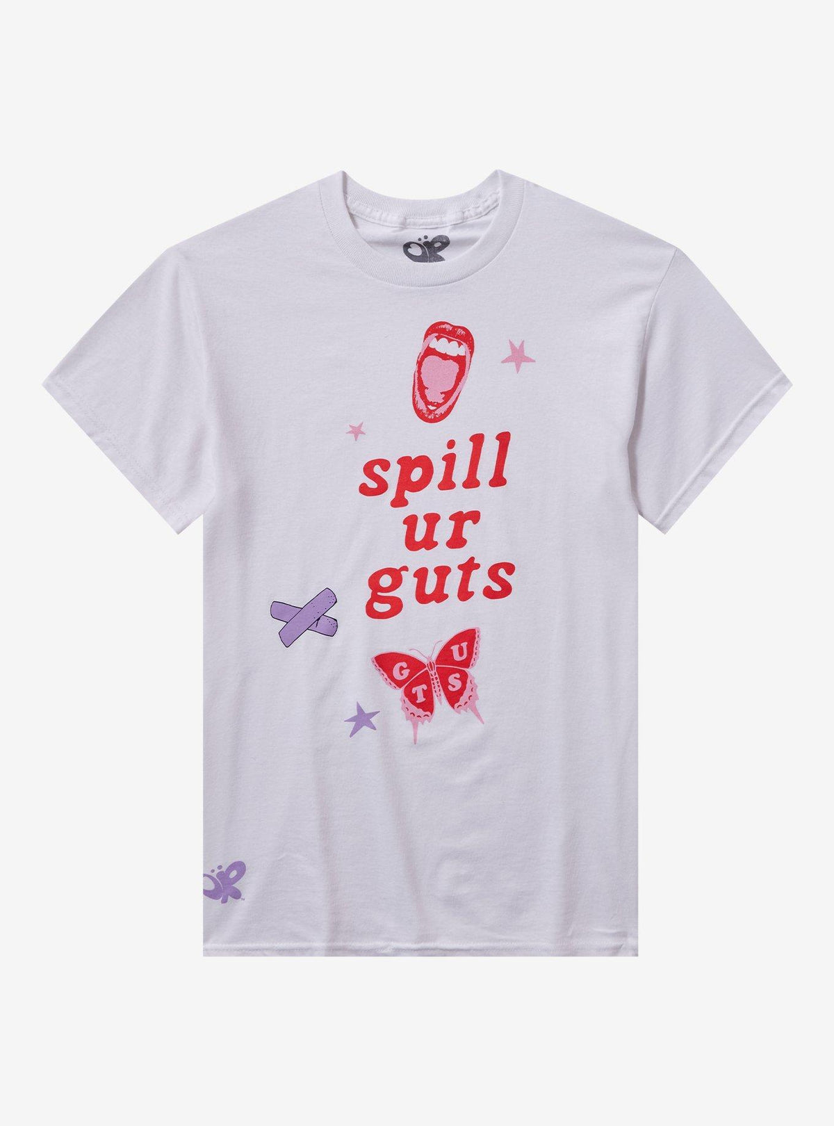 Olivia Rodrigo Spill Ur Guts Boyfriend Fit Girls T-Shirt