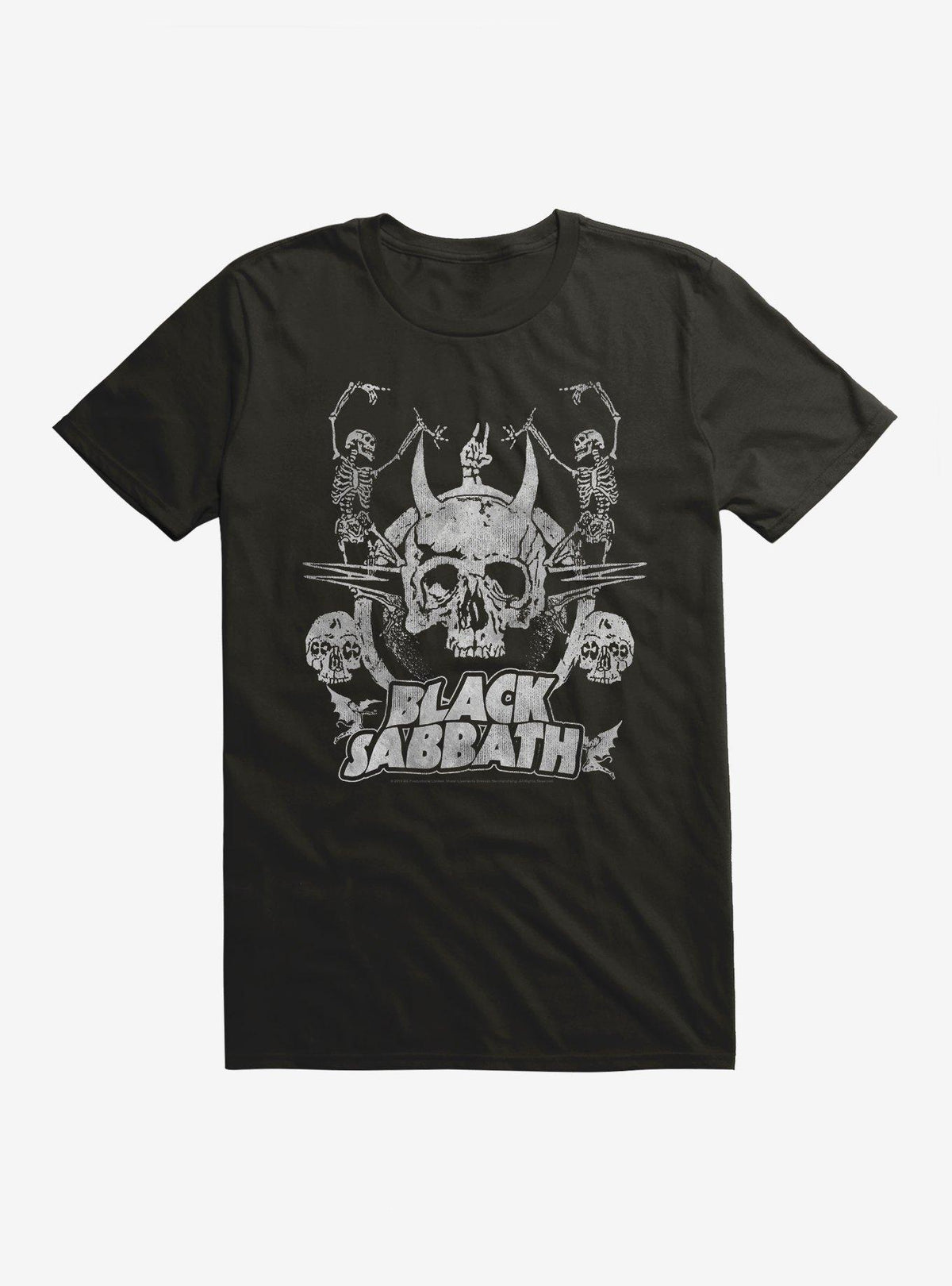 Black Sabbath Dancing Skeletons Extra Soft T-Shirt