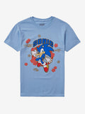 speedy hedgehog Flower Foil Boyfriend Fit Girls T-Shirt