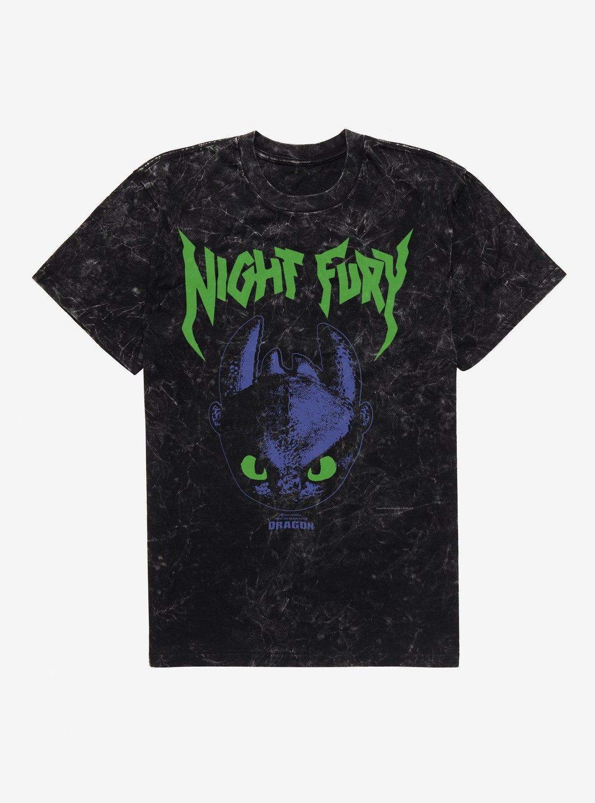 HTTYD Night Fury Mineral Wash T-Shirt