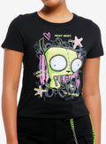 Invader Zim GIR Scribbles Girls T-Shirt | Premium Unisex T-Shirt, Trending Graphic Tee