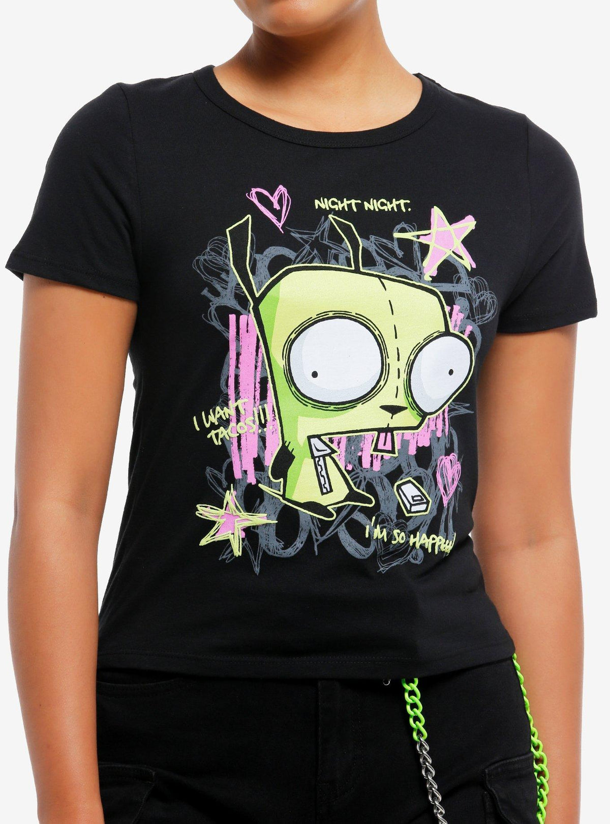 Invader Zim GIR Scribbles Girls T-Shirt | Premium Unisex T-Shirt, Trending Graphic Tee