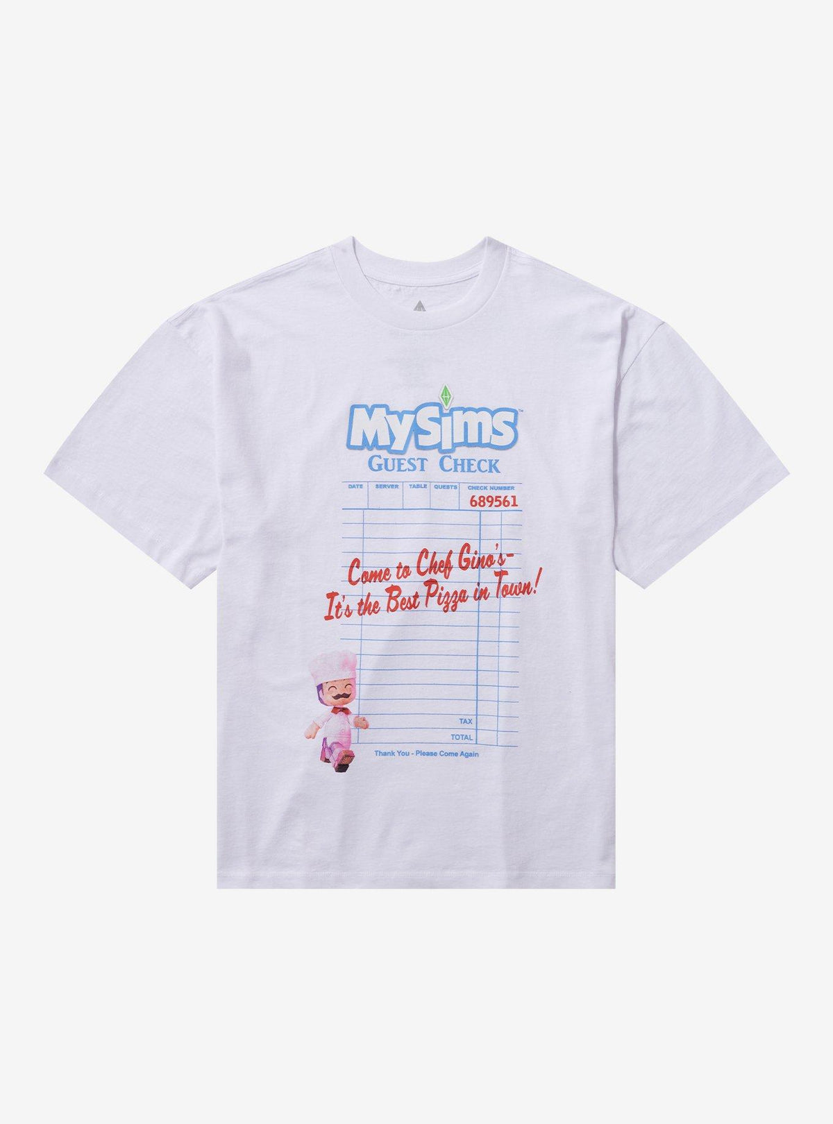 MySims Chef Gino's Receipt Girls T-Shirt
