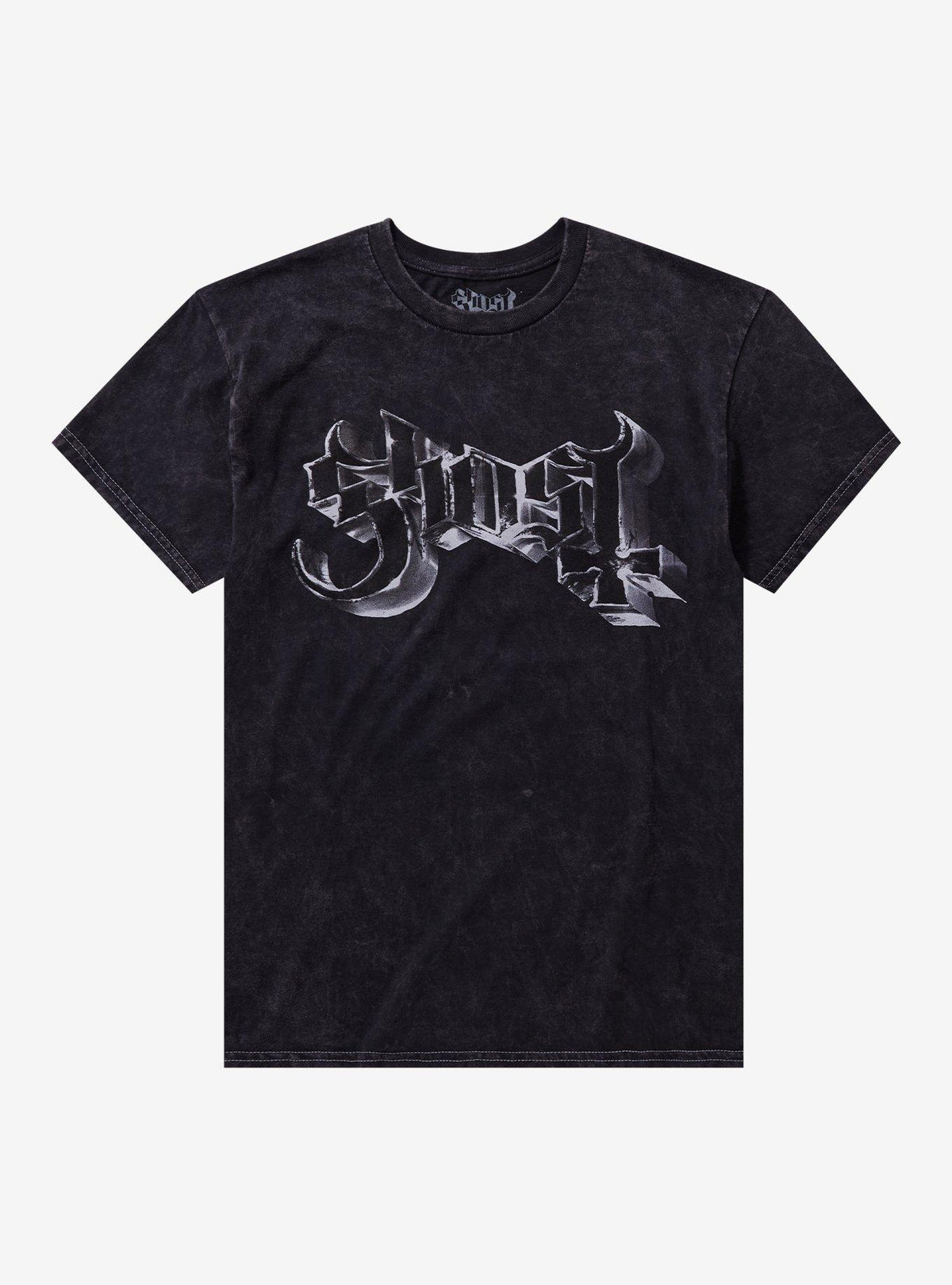 Ghost Logo Mineral Wash T-Shirt 2