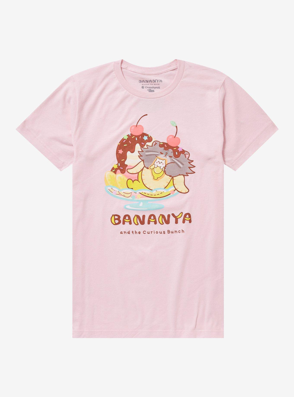 Bananya Ice Cream Sundae Girls T-Shirt