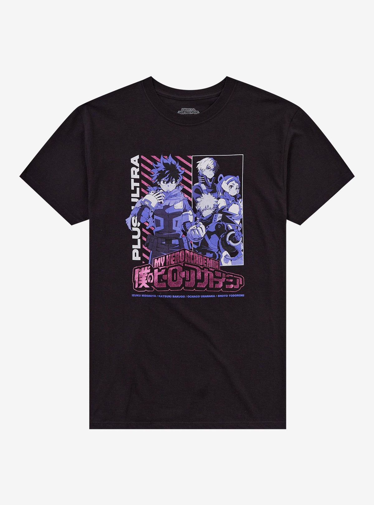 hero anime Purple Foil Girls T-Shirt