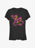 spooky holiday Skating Jack Girls T-Shirt