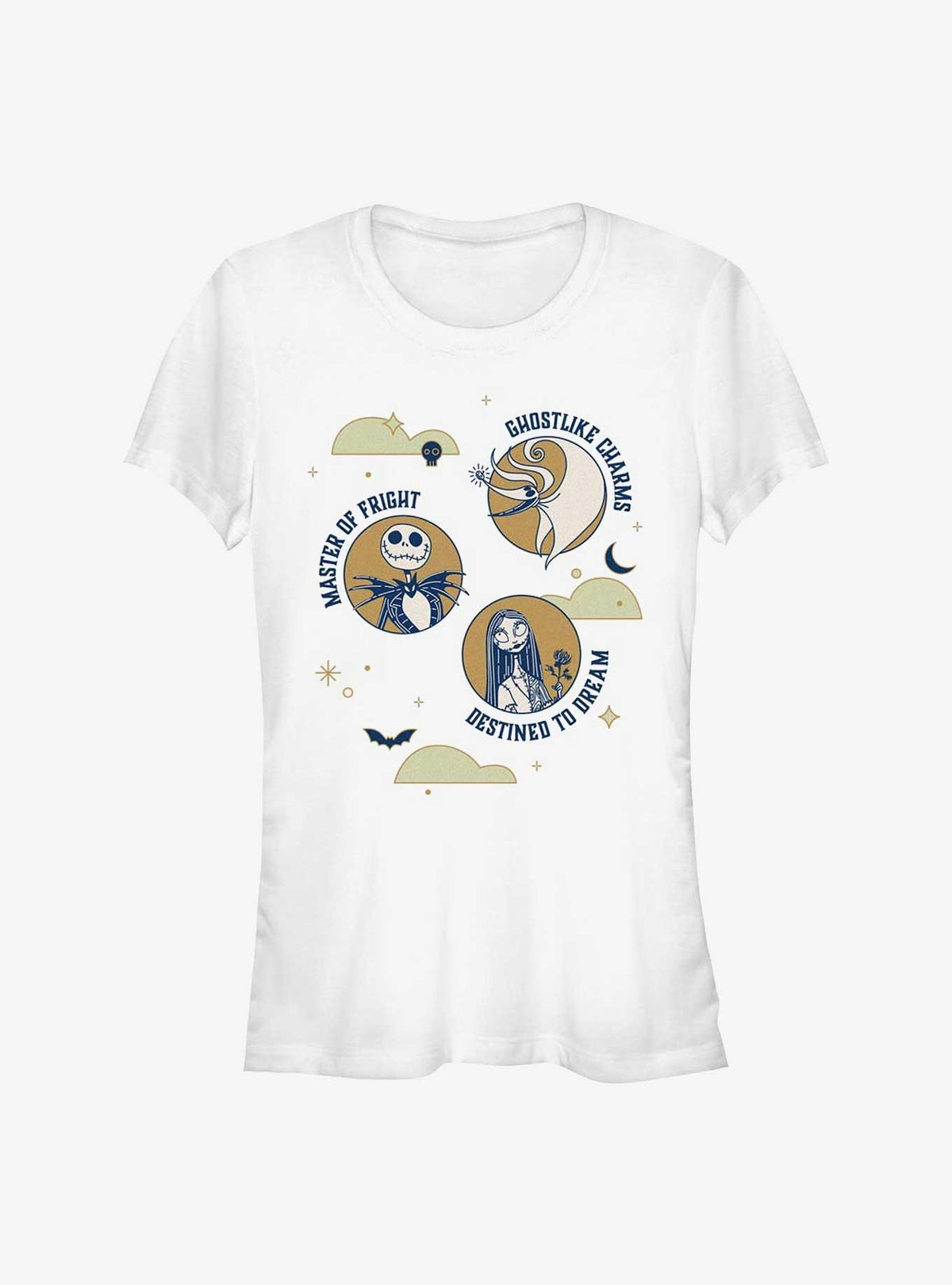 spooky holiday Ghostlike Zero Jack Sally Girls T-Shirt