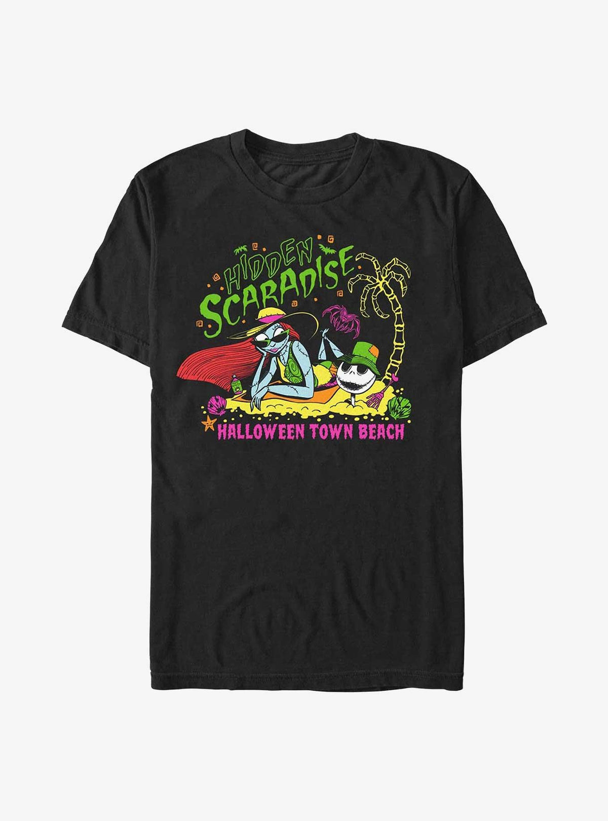 spooky holiday Hidden Beach Jack Sally T-Shirt