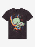Invader Zim GIR Rainbow Hearts T-Shirt
