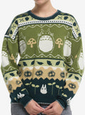 Her Universe Studio Ghibli My Neighbor Totoro Fair Isle Stitch Girls Sweater