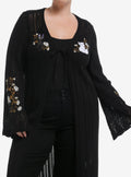 Her Universe Studio Ghibli Kiki's Delivery Service Cats Floral Girls Knit Duster Plus Size