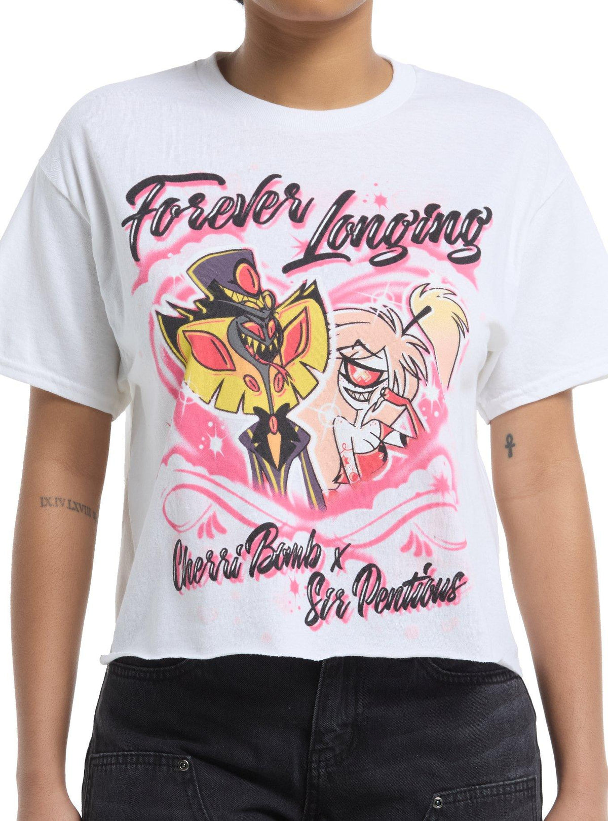 Hazbin Hotel Sir Pentious Cherri Bomb T-Shirt