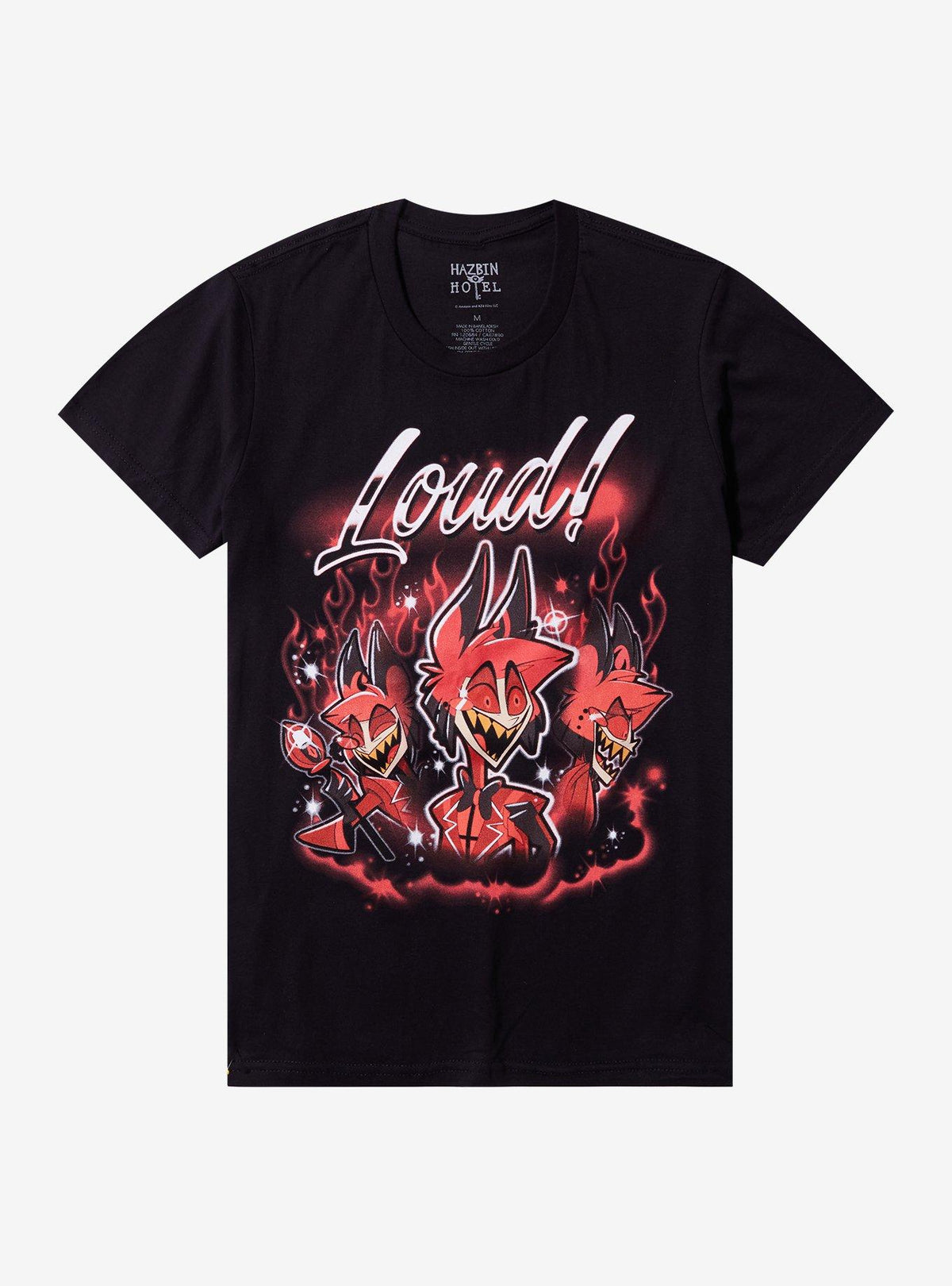 Hazbin Hotel Alastor Loud Collage Airbrush T-Shirt 2
