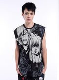 Death Note Misa Rem Filigree Chain Muscle Tank Top