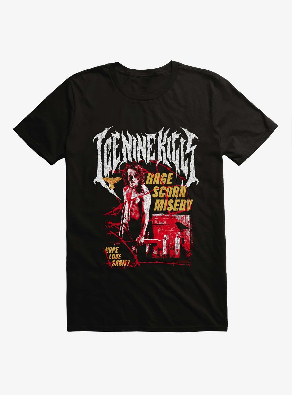 Ice Nine Kills X The Crow Rage Scron Misery T-Shirt