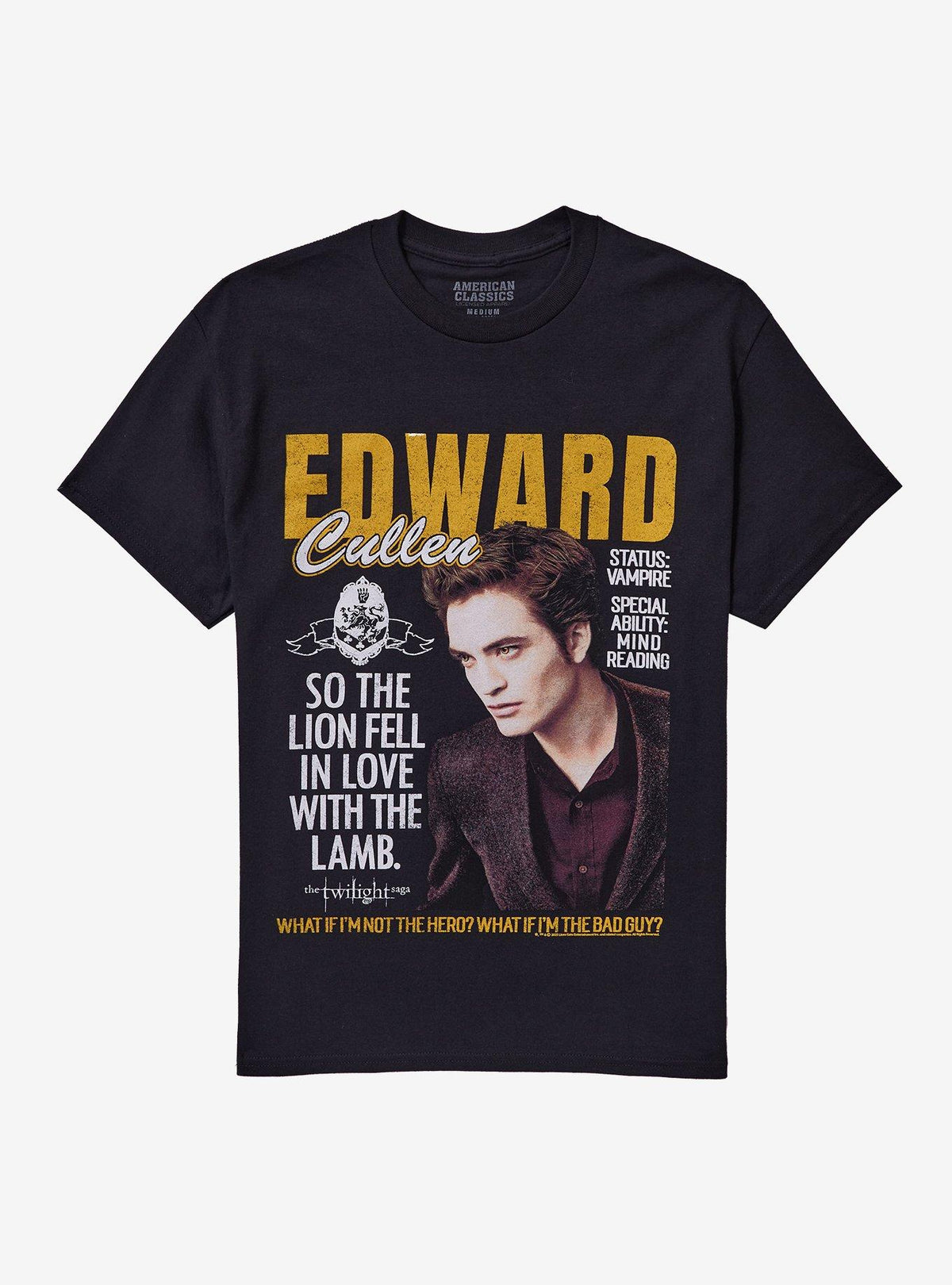 The Twilight Saga Edward Cullen Magazine Girls T-Shirt