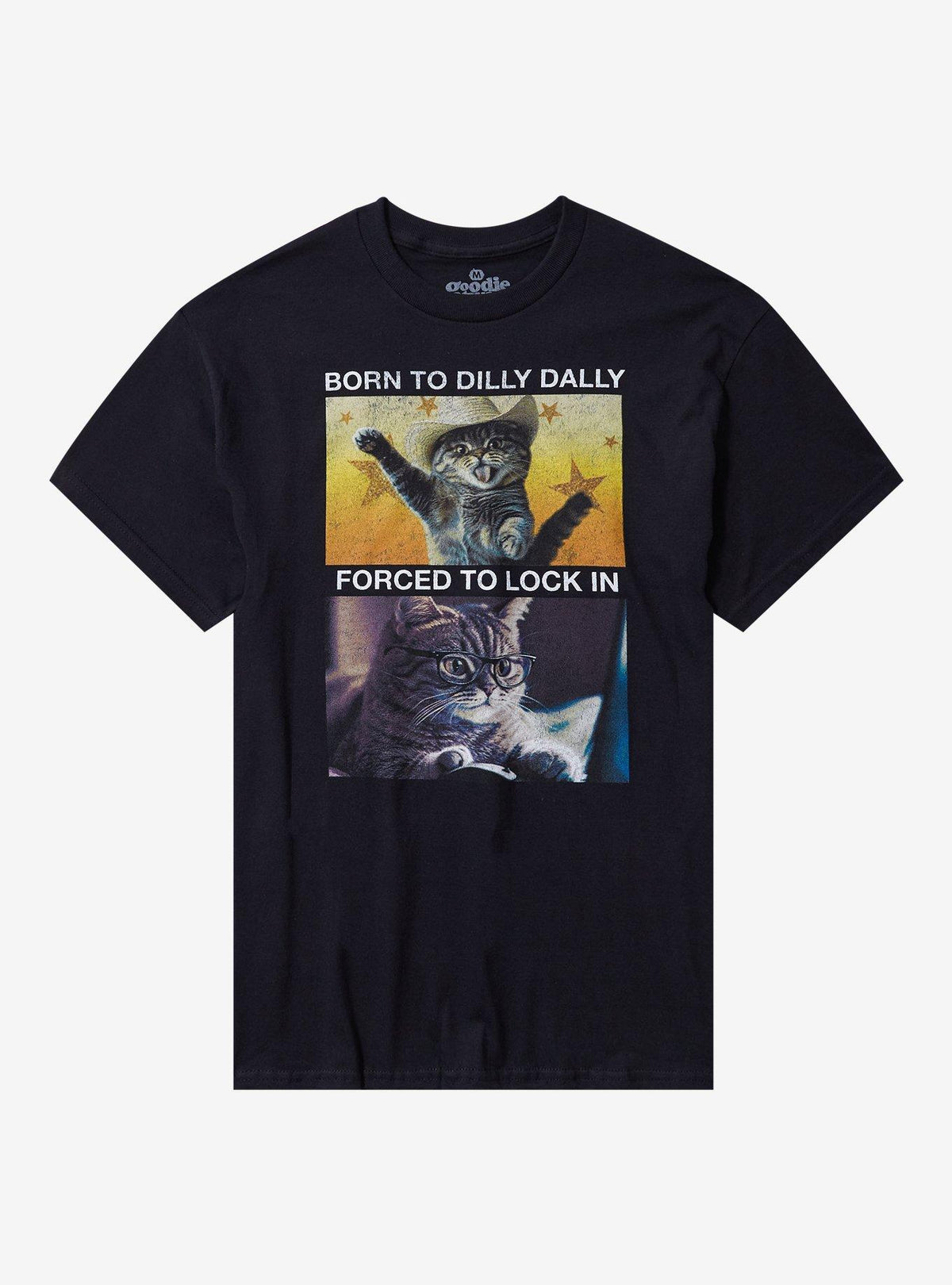 Dilly Dally Lock In Cat T-Shirt By Goodie Two Sleeves