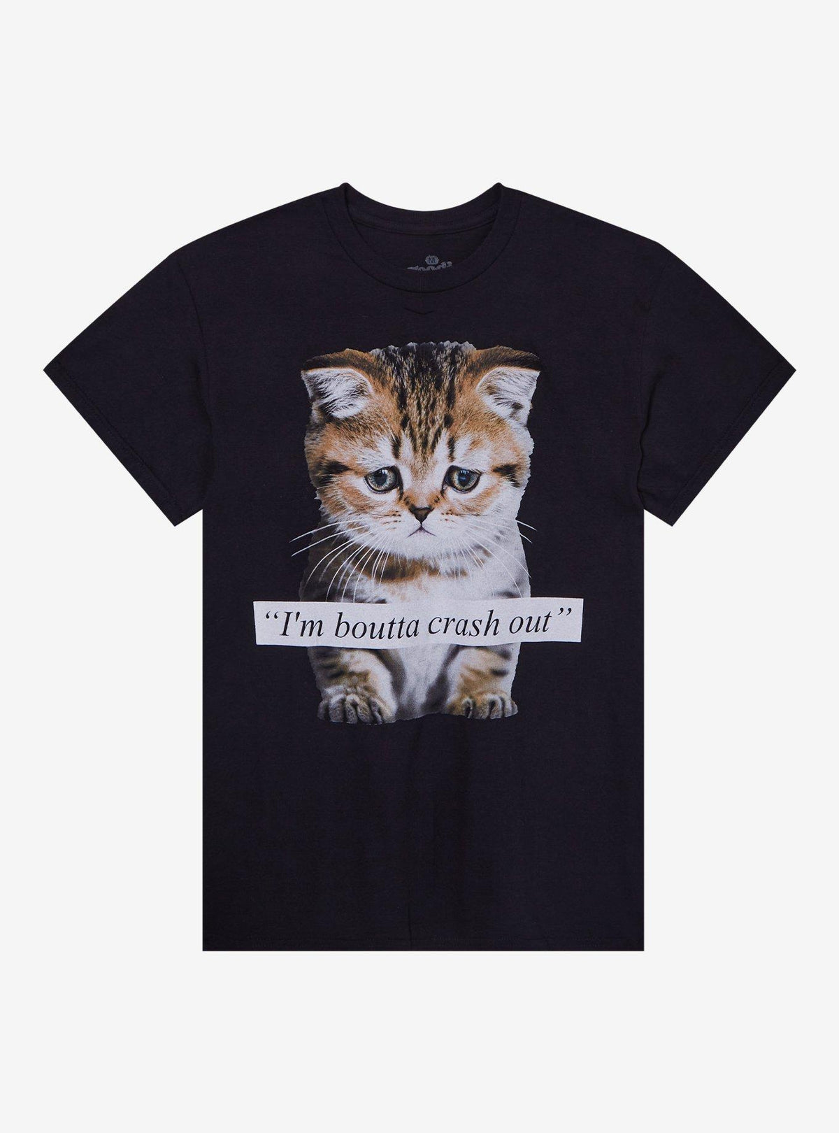 I'm Boutta Crash Out Cat T-Shirt By Goodie Two Sleeves