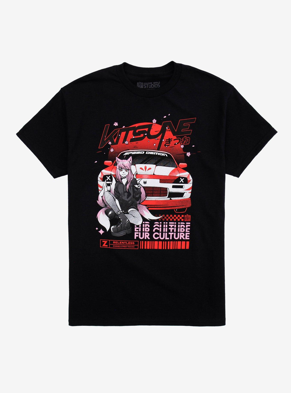 Fur Culture Car T-Shirt By Square Apple Studios
