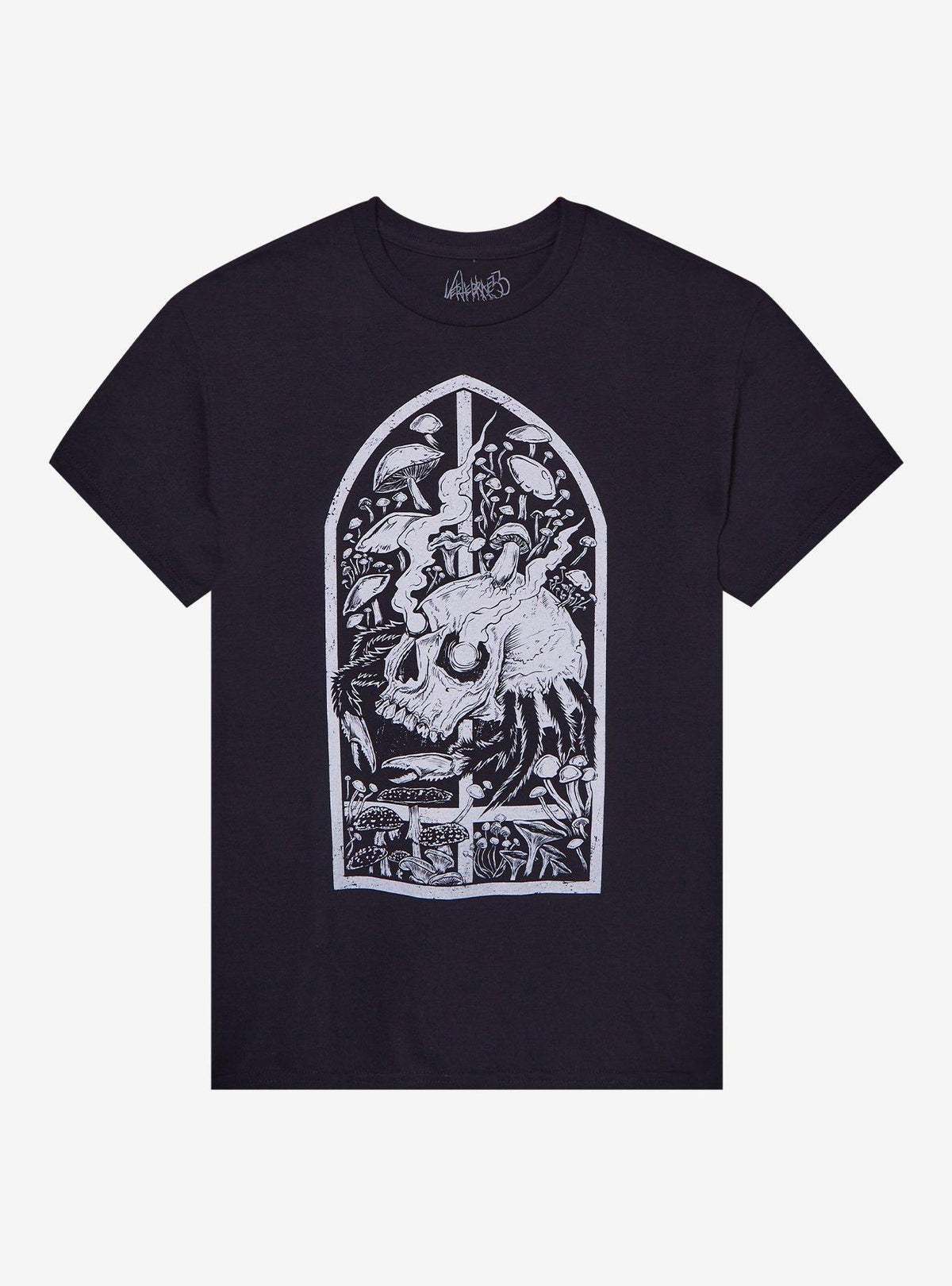 Skull Crab Mushrooms T-Shirt By Vertebrae33