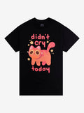 Didn't Cry Today Cat T-Shirt By Hollyddraws 2