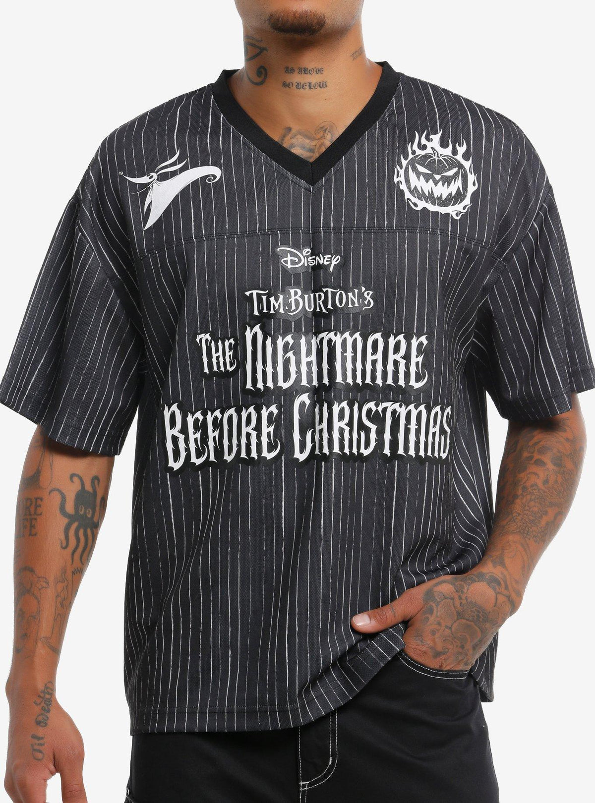 Our Universe spooky holiday Jack Skellington Football Jersey 6