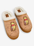 Winnie The Pooh Duo Map Sherpa Platform Slippers Apparel Trending US Best Seller Look