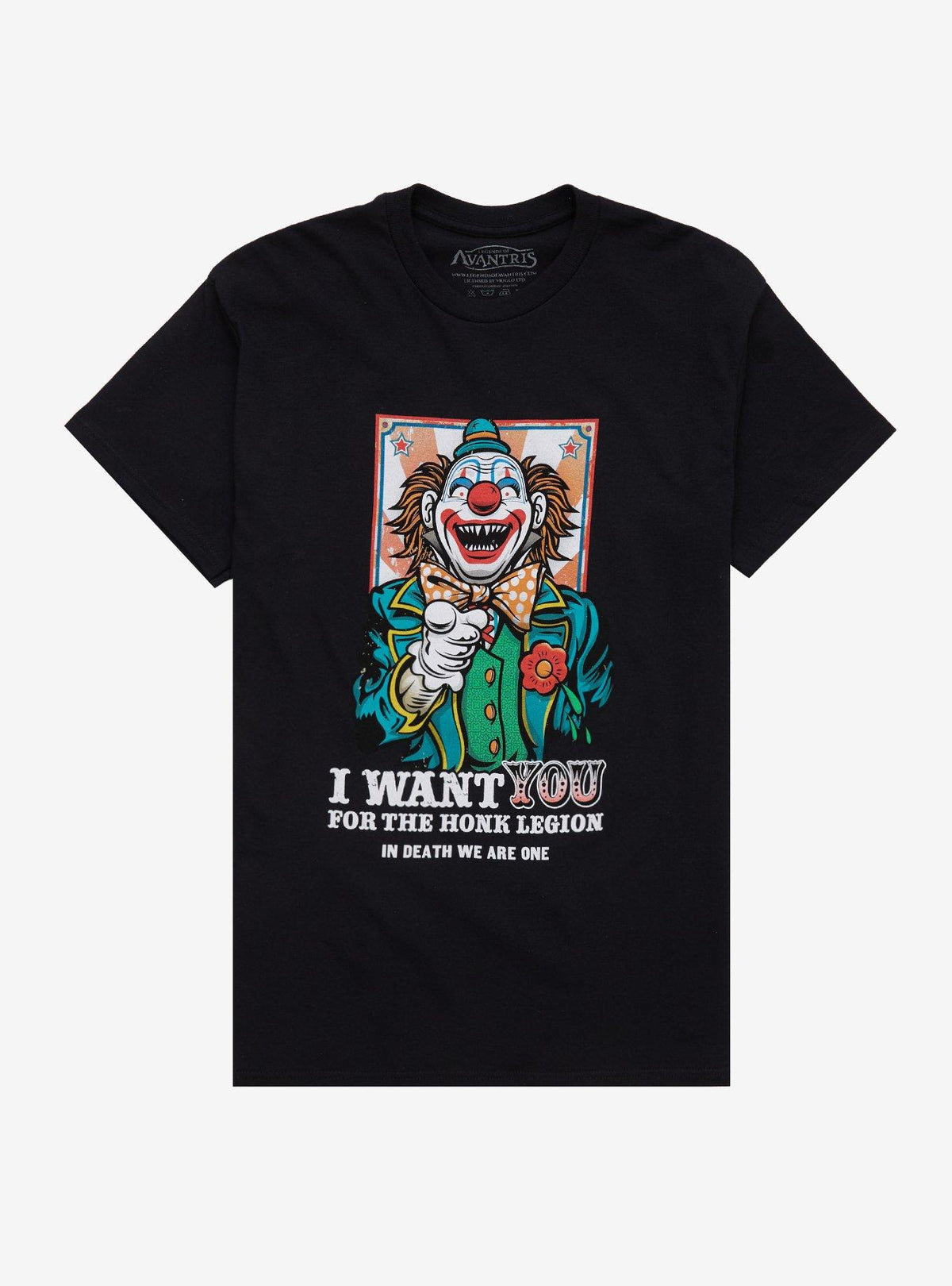 Legends Of Avantris Honk Legion Clown T-Shirt 2