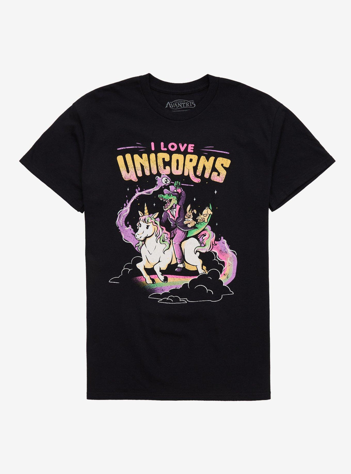 Legends Of Avantris I Love Unicorns T-Shirt 2