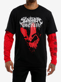 Slaughter To Prevail Red Black Twofer Long-Sleeve T-Shirt