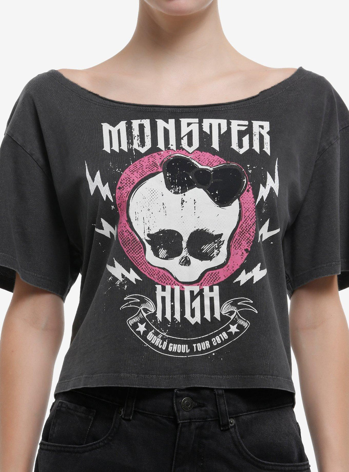 Monster High Skullette Girls Off-Shoulder T-Shirt | Premium Unisex T-Shirt, Trending Graphic Tee